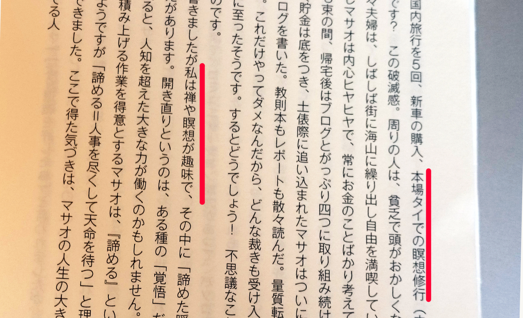 魔の経典「ブログ飯」の鬼嫁コラム(240ページ)で、瞑想&禅について書かれています